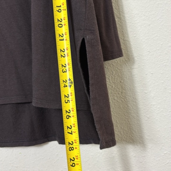 Eileen Fisher Brown Crewneck Tunic Sweater Shirt Top Size 1X - Picture 5 of 6